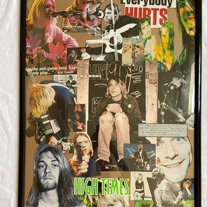 Kurt Cobain Framed Collage